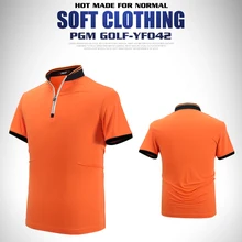 Высокое качество! PGM одежда для гольфа мужская с коротким рукавом Поло форменная Футболка сухая посадка поло Мужская s рубашка-поло для тенниса