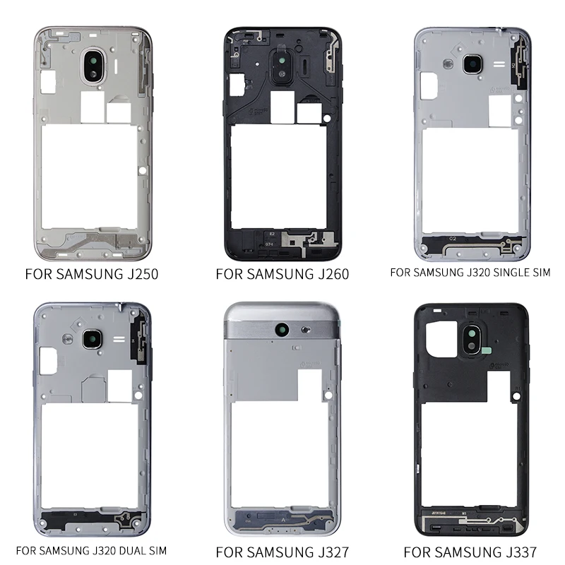 Для Samsung Galaxy J2 Pro J250/J2 Core J260/J3 J320/J3 Prime J327/J3 J337 средняя рамка задняя крышка корпуса