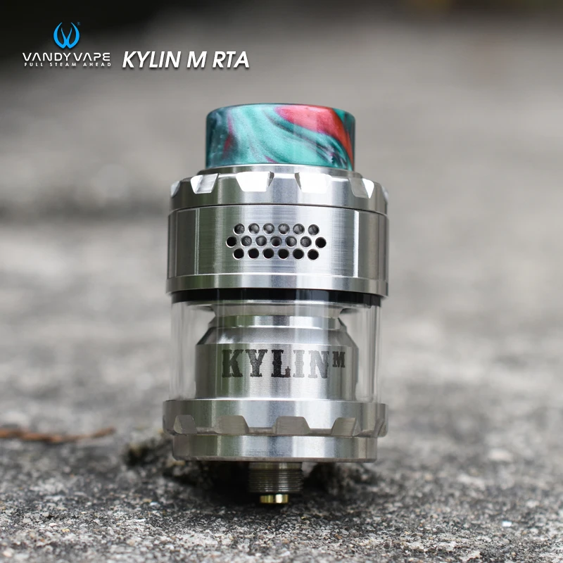  Original Vandy Vape Kylin M RTA Rebuildable Tank Atomizer 3ml/4.5ml Electronic Cigarettes Box Mod V