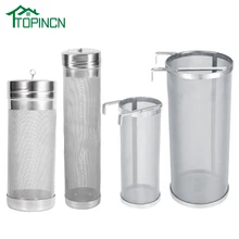 TOPINCN 300 Микрон нержавеющая сталь хоп паук сетка пивной фильтр для домашнего варения домашнего кофе сухой бункер 7x18 см 7x29 см 15x35 см