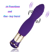 APHRODISIA 10 Speed Big Size Rotation G Spot Dildo Vibrator Sex Toys for Women Silicone USB Rechargeable Vibrator Sex Products
