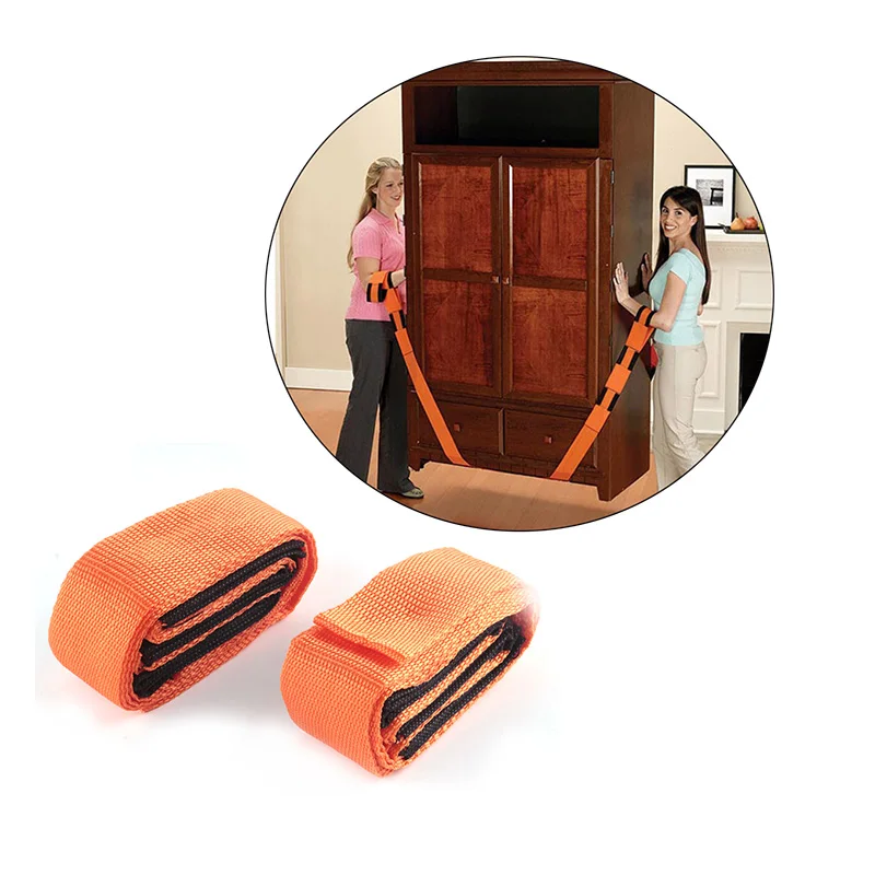 2pcs/set house heavy object move lifting moving strap furniture forearm delivery transport rope