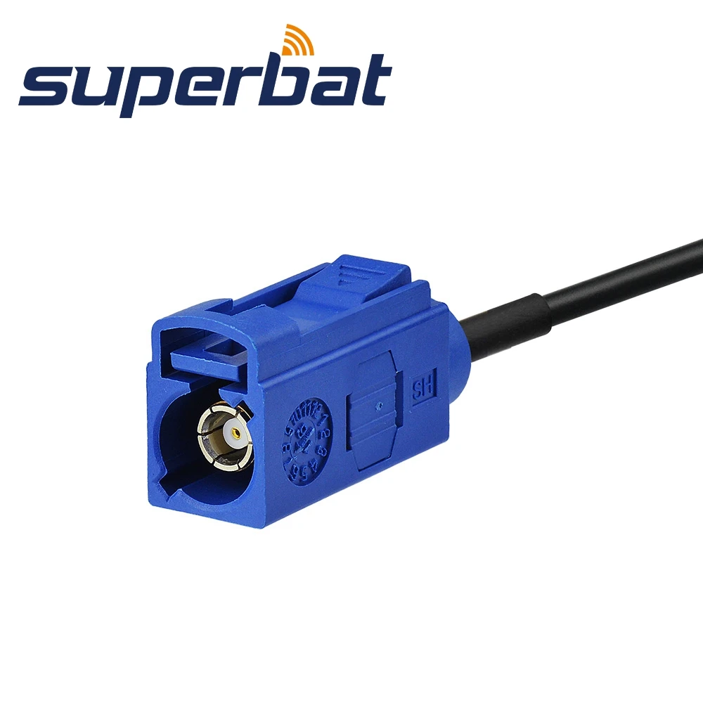 Superbat Автомобильный gps антенный кабель-удлинитель Fakra C штекер к женскому разъему RG174 15 см для Pionner JVC gps Беспроводная DAB антенна