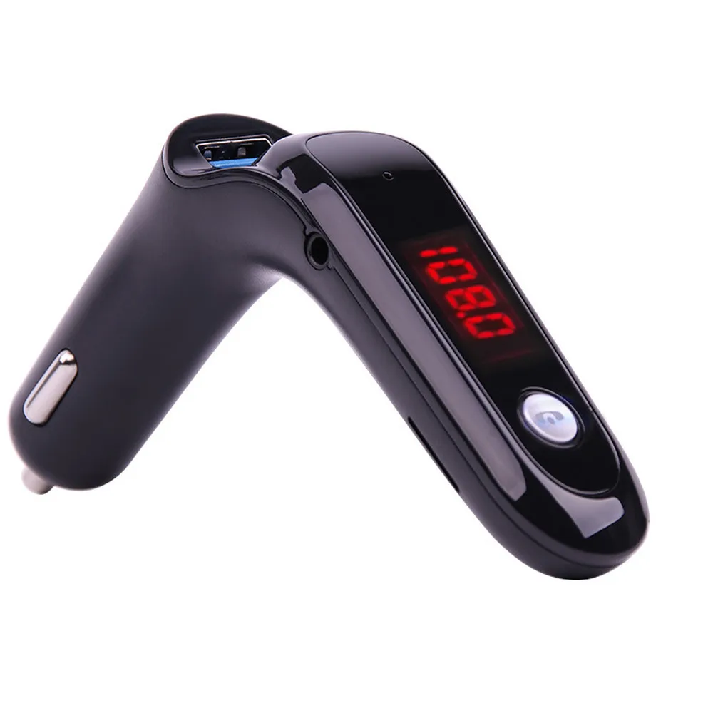 2019 Multifunction Car FM Transmitter Bluetooth Hands free LCD MP3