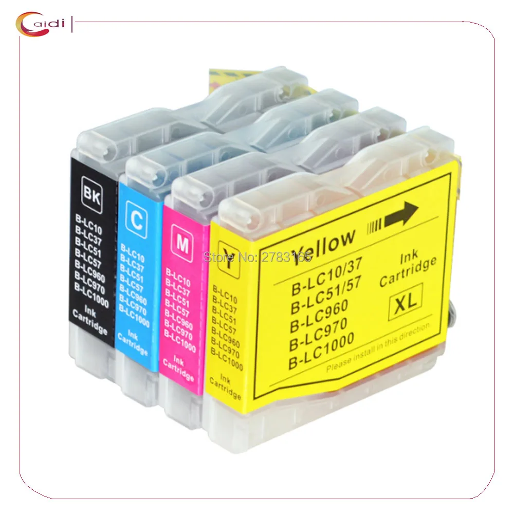 

4 Color LC51 LC37 LC57 LC1000 LC970 LC960 compatible ink cartridge for Brother DCP-130C DCP-560CN MFC-235C FAX-1355 printer ink