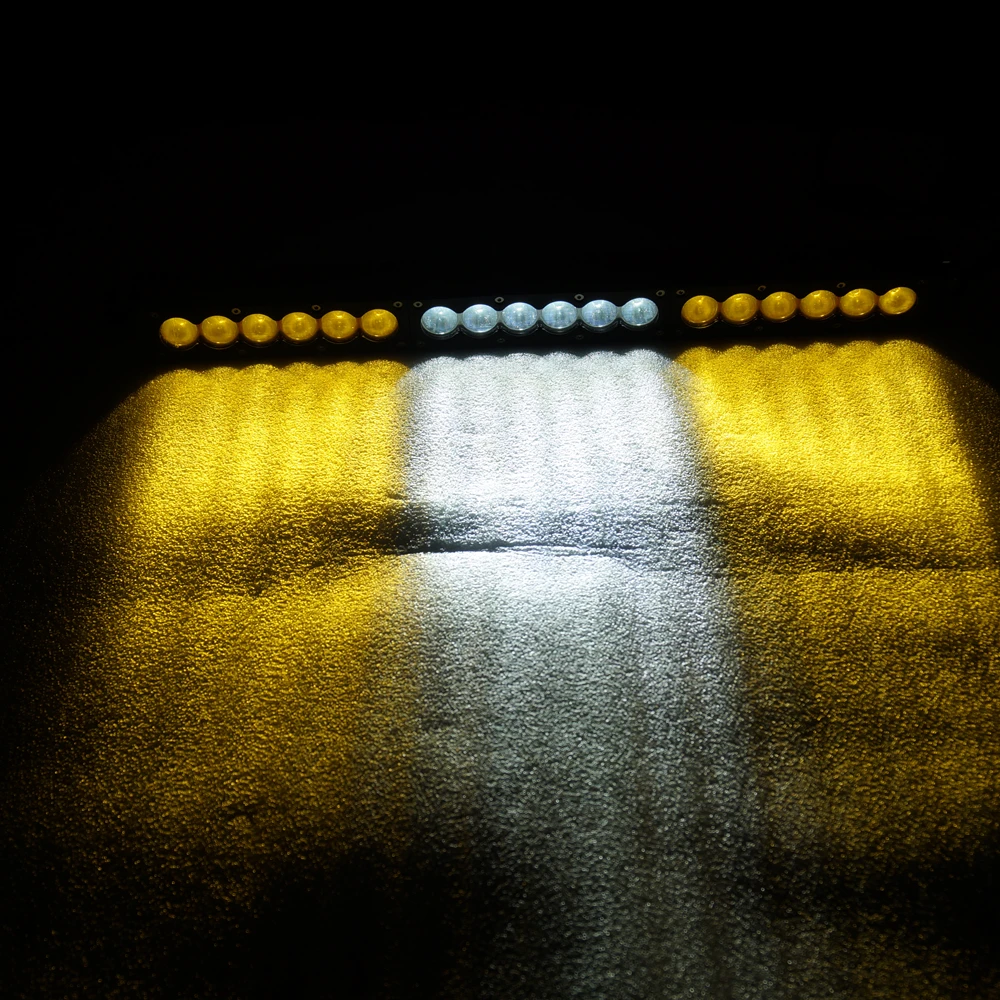 Автомобильный светодиодный светильник 7, 13, 20, 26, 31, 38, 44, 50, 56 дюймов, 270 Вт, белый янтарь, комбинированный внедорожный автомобиль, внедорожник, грузовики 4X4, 4WD, 5 Вт, светодиоды 12 В, 24 В, светодиодная панель