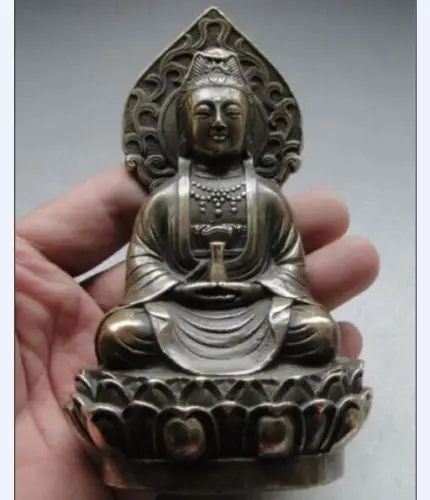 

14 cm * /China's copper and Tibetan Buddhism guanyin statue