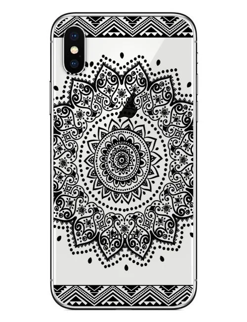 Мягкий силиконовый чехол для iPhone SE 5 5S 6S 6Plus 7 7Plus 8 8Plus роскошный с кружевным цветком