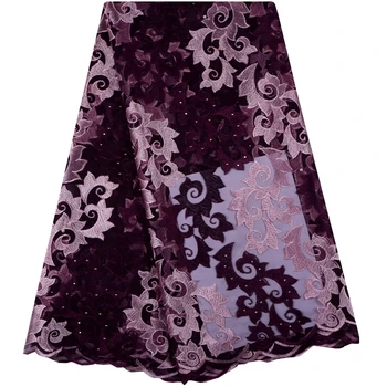 

2018 Water Soluble Net Lace Fabric With Stones Swiss Voile Switzerland Nigerian Lace Fabrics High Quality For Sewing Dress 1072
