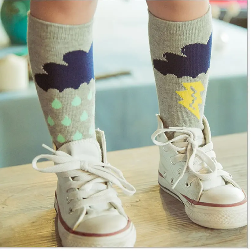 Хлопковые гольфы с милым рисунком лисы; детская одежда; унисекс; носки под сапоги для малышей; ; гетры для маленьких девочек