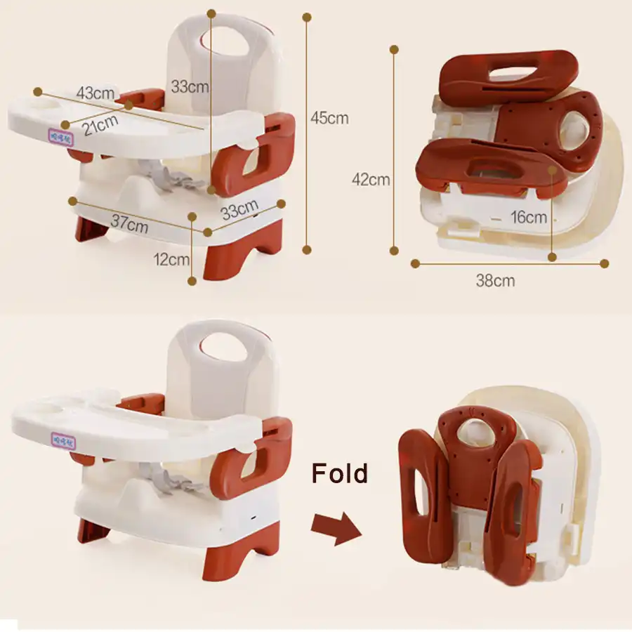 baby feeding seat with tray