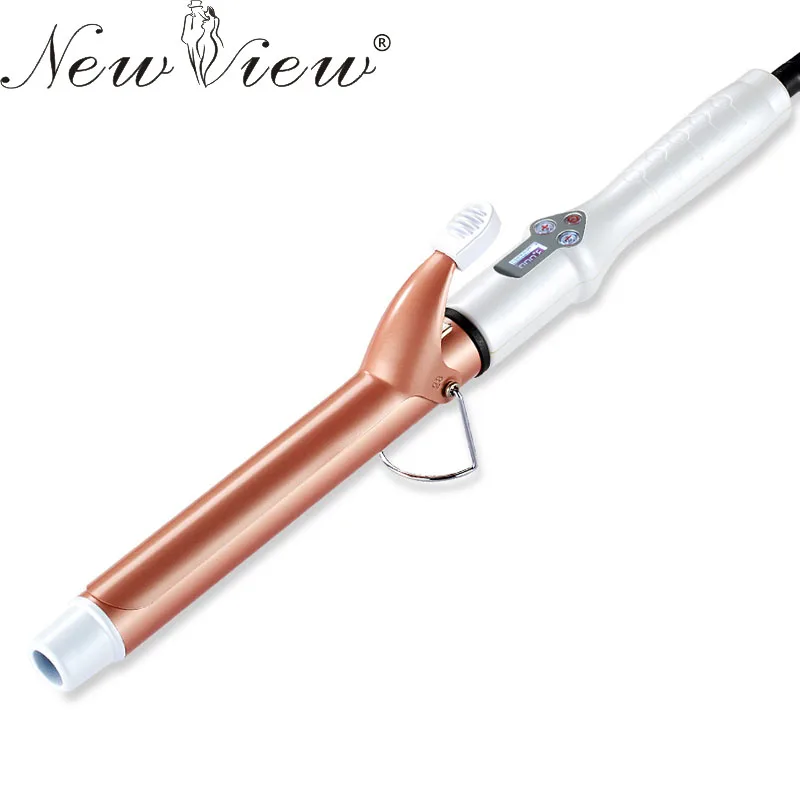 NewView Seramik Saç Bigudi LCD Curling Demir Profesyonel Şekillendirici Araçları Anyon Saç Crimper Şekillendirici Moda Dalga