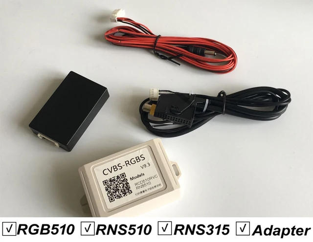 $US $37.69  V9.3 CVBS RGB Adapter and AV to RGB Converter Adapter For VW Volkswagen RCD510 RNS510 RNS 510 RNS 3