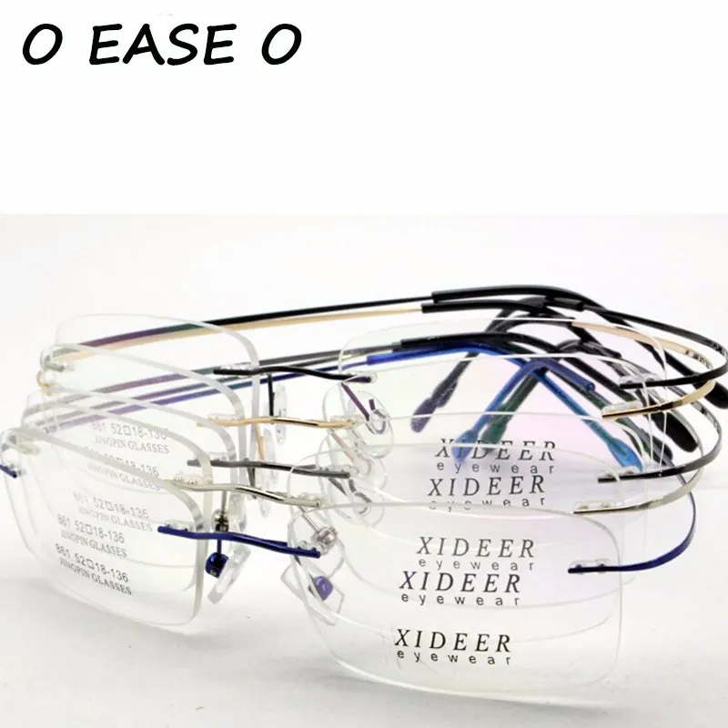 

2017 Rimless Unisex Memory Titanium Flexible Super Light Eyeglasses Colorful Prescription Optic Frame Rimless Stainless Steel