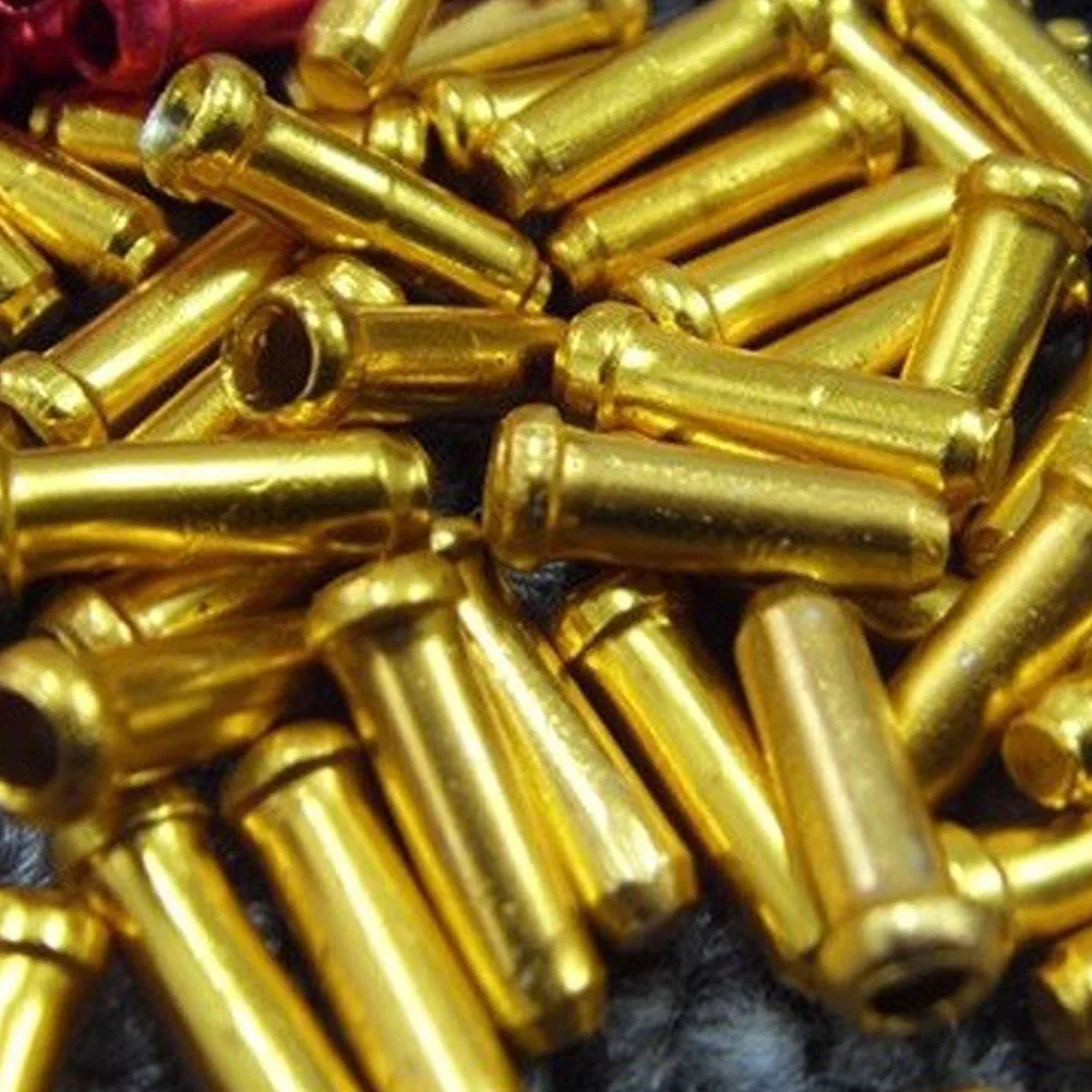 حار 10 قطعة أسلاك من خلائط الألمونيوم نهاية قبعات نهاية قبعات الطريق الفرامل الداخلية كابل Derailleur شيفتر كابل نهاية كاب دراجة أجزاء الدراجة ~