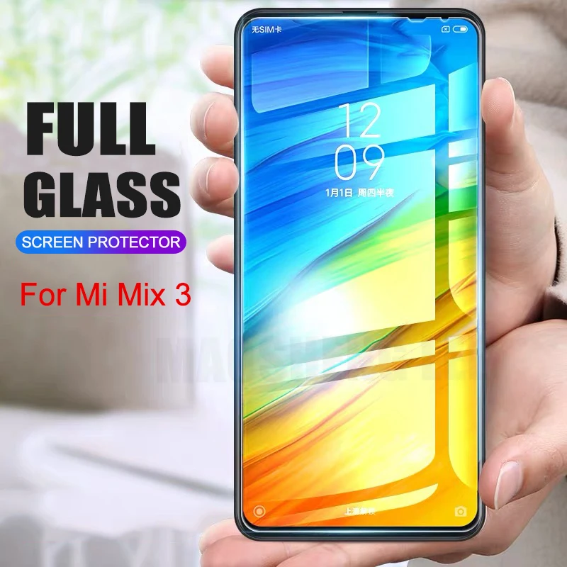 Закаленное стекло 2 шт./лот для Xiaomi Mi MIX 3 Защита экрана 9H 2.5D анти Blu Ray закаленное