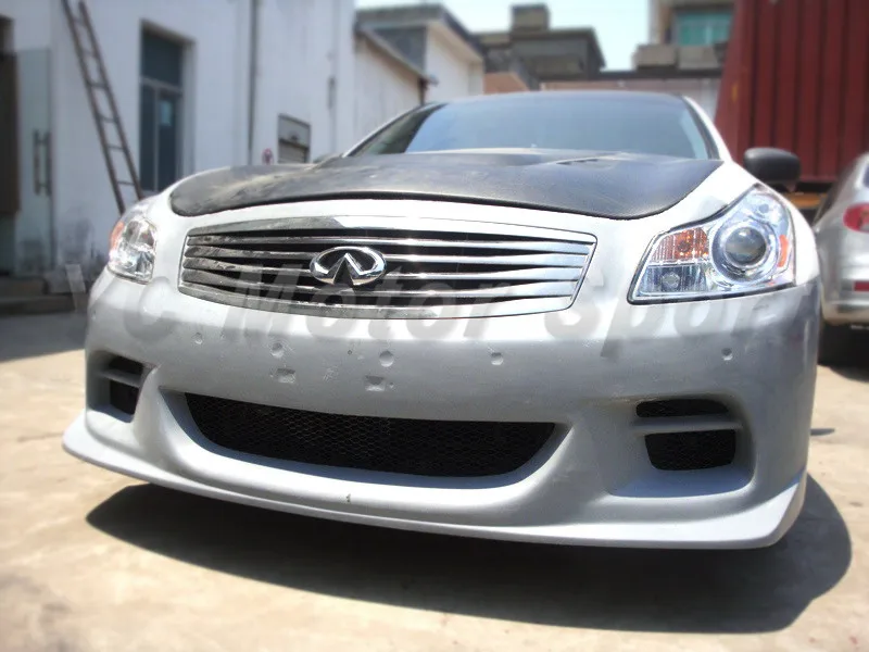 2007-2010 Infiniti G35 G37 4D Sedan TS Style Front Bumper FRP (14)