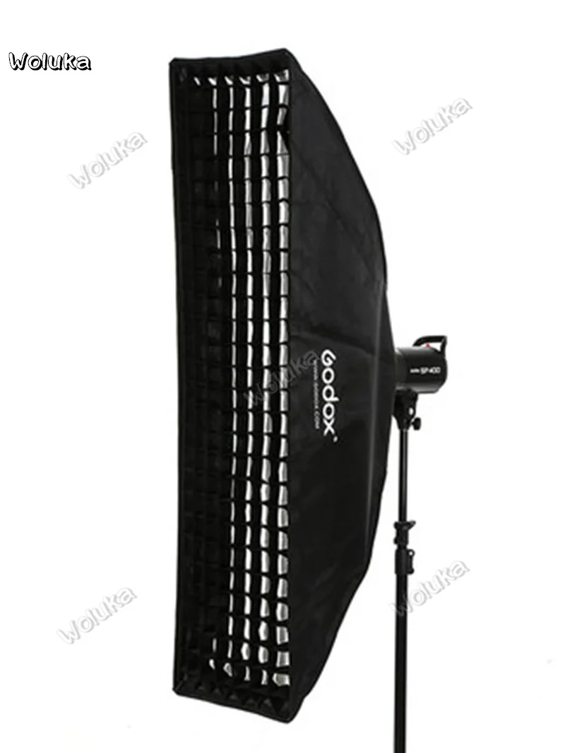 Godox 14 &quotx 63&quot 35x160 см полоса пчеловодный сот софтбокс с решеткой для фото створ