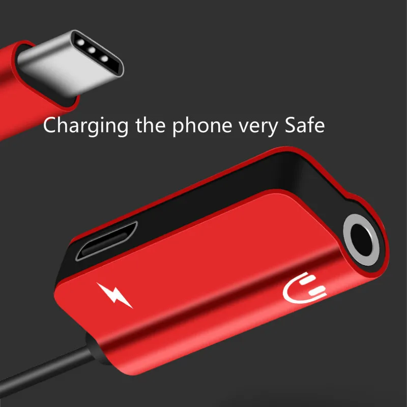 USB Type C Audio Cable Adapter Type-C to 3.5mm jack Splitter Earphone for Samsung S9 Huawei Mate20 Xiaomi |