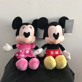 

Free Shipping 30cm 11.8'' Classic Mickey Mouse and Minne Mouse Stuffed animals Plush Toy Soft kids Doll