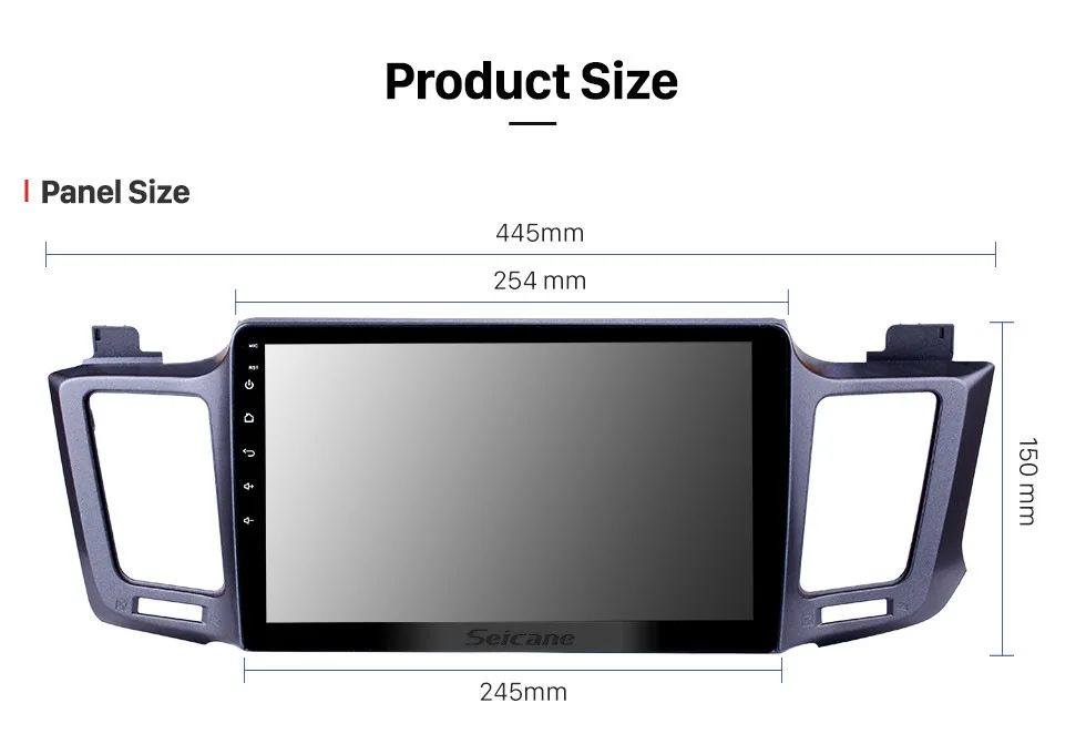 Clearance Seicane Android 8.1 10.1" For 2013 2014 2015 2016 Toyota RAV4 Car GPS Navigation Radio Multimedia Player Quad-core Rear camera 17