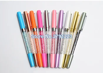 

10pcs Gel Pen Set Refills Gold-Plated Pen Shell General Refill Shining Crystal Office Gift Pearl Pens