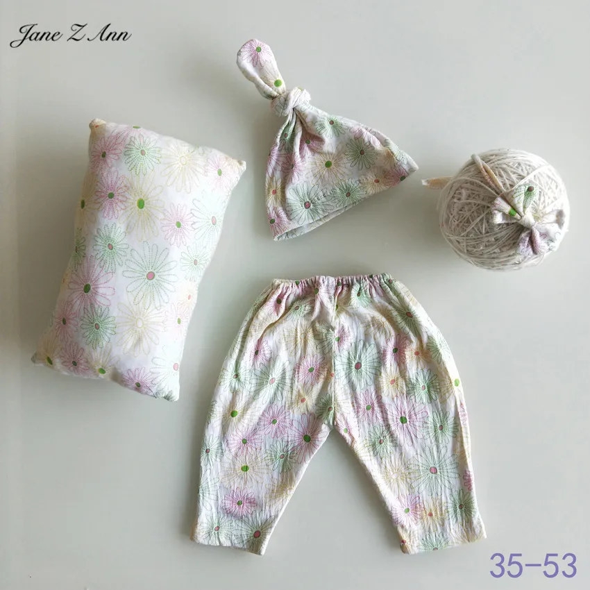 Jane Z Ann/комплекты для фотосъемки новорожденных; детская шапка+ штаны+ повязка на голову+ подушка; одежда для фотосъемки в фотостудии; новое поступление - Цвет: 35-53