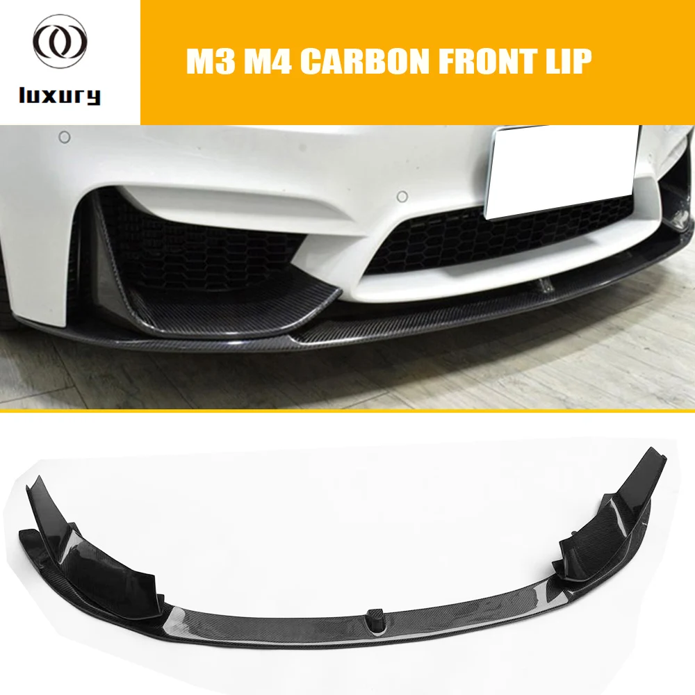 Carbon Fiber Front Bumper Splitter Flaps for BMW 4Series F80 M3 F82//F83 M4 15-17