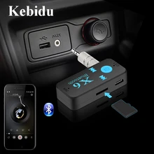Kebidu X6 Bluetooth 5,0 Аудио приемник адаптер USB беспроводной 3,5 мм разъем автомобильный комплект аудио кабель для автомобиля Aux для Iphone