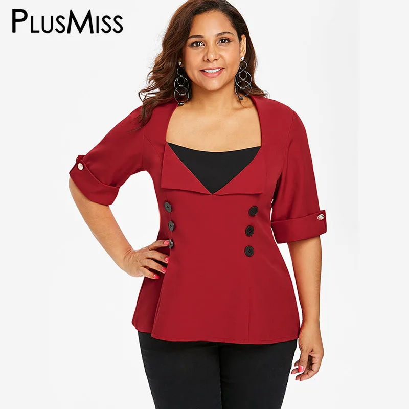 Buy PlusMiss Plus Size Vintage Retro Back Lace Up