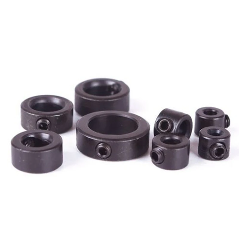DWZ 8pcs 3-16mm Woodworking Drill Depth Stop Collars Ring Dowel Shaft Chuck +Wrench