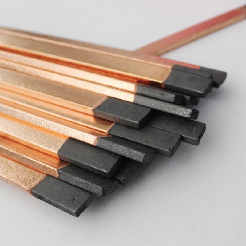 flat air carbon arc gouging rods DC copperclad electrode arcair graphite rods brazing