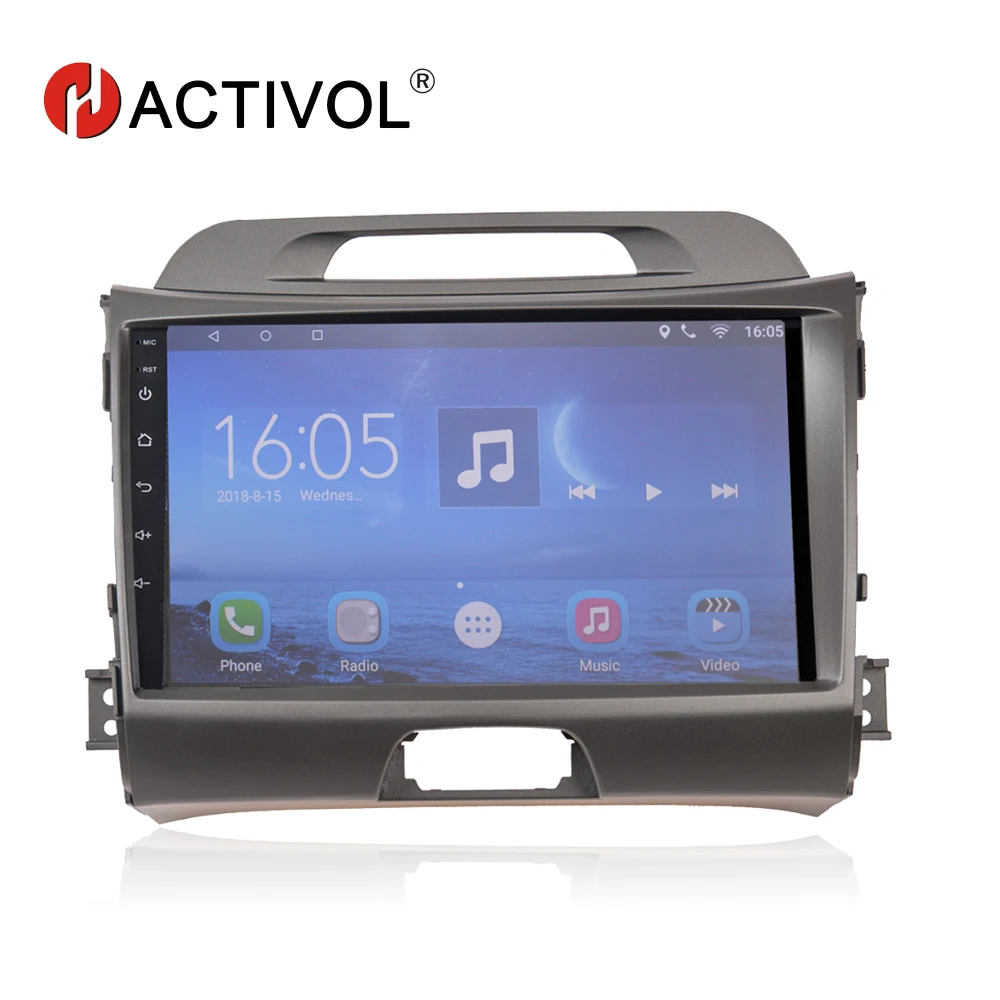 

HACTIVOL 9" Quadcore car radio for KIA SPORTAGE R 2010-2011 android 7.0 car DVD player gps navigation with 1G RAM 16G ROM
