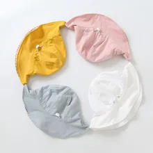 Однотонные шапки-ведерки, двусторонняя Двусторонняя одежда для маленьких мальчиков и девочек, хлопок, удобная Рыбацкая шляпа для детей от 2 до 5 лет