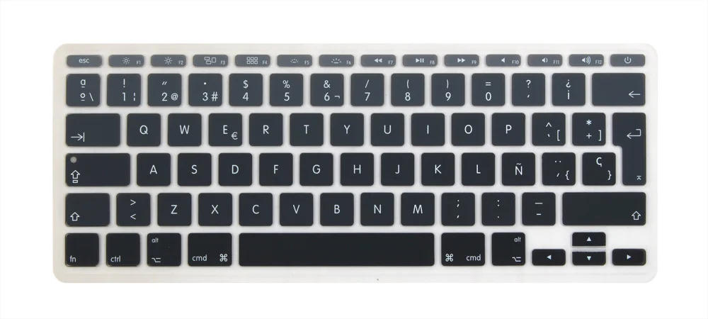 Испанский евро клавиша Enter чехол для Macbook Air 1" 11,6 дюймов модель A1465 A1370 - Цвет: Gradient Gray