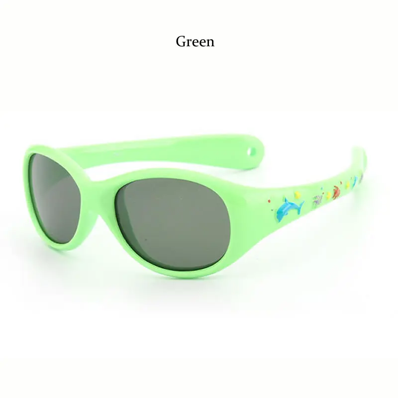 ALIENSOCE Baby TAC поляризованные очки детские защитные очки с цветным покрытием модные очки для Спорт на открытом воздухе оттенки oculos - Цвет линз: Green