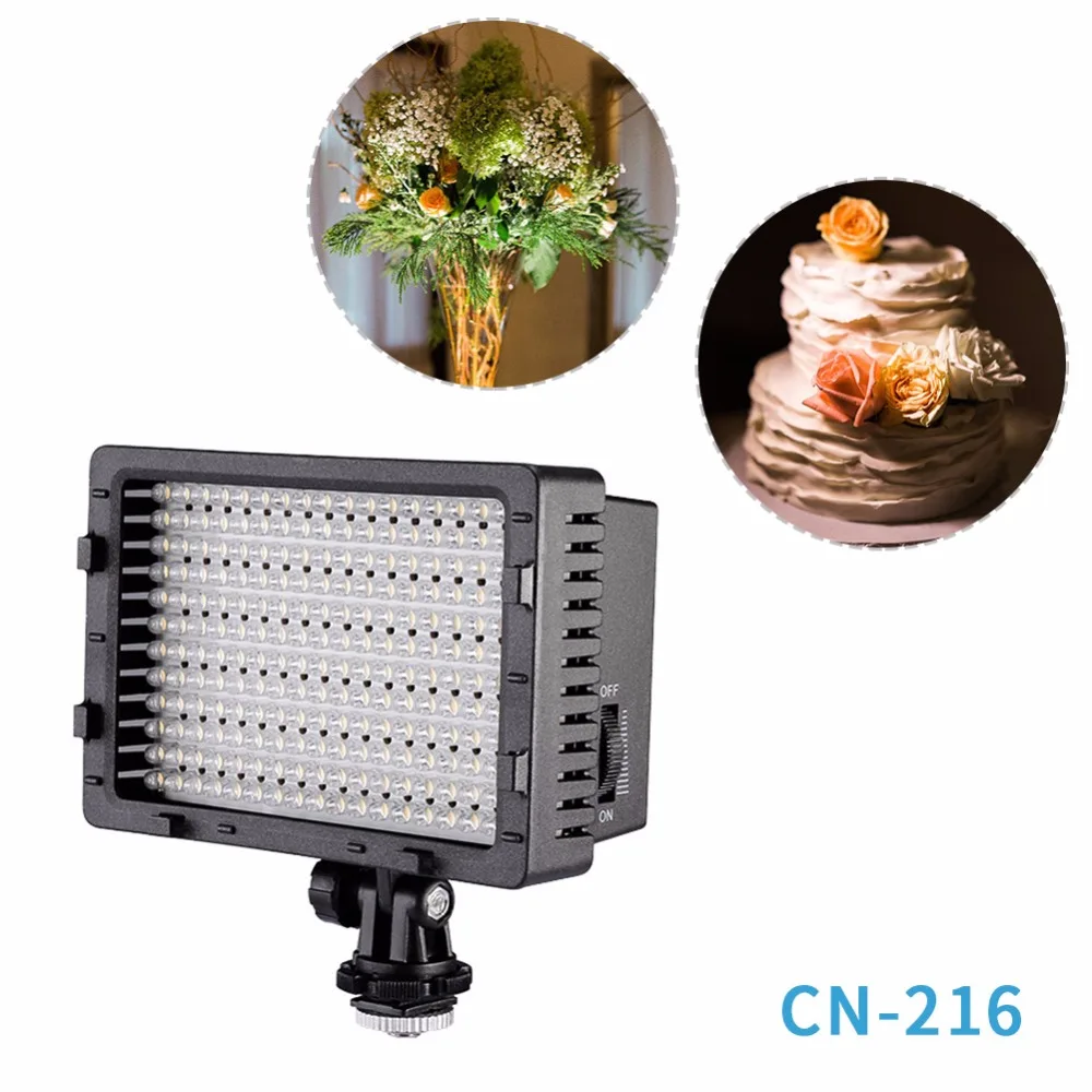 NEEWER CN-216 сверхвысокая мощность панель цифровая камера/видеокамера Видео свет, светодиодный свет для Canon Nikon DSLR камера s w/батарея