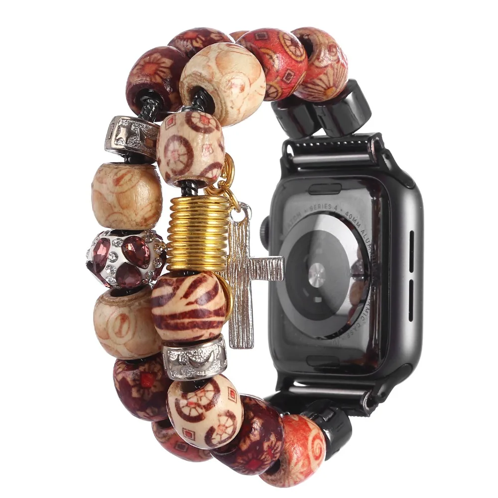 Ручной работы бренд jewery украсить ремешок для apple watch, версия 1, 2 3 4 драгоценный камень агат наручный ремешок для iwatch 38 мм 42 мм 40 мм 44 мм