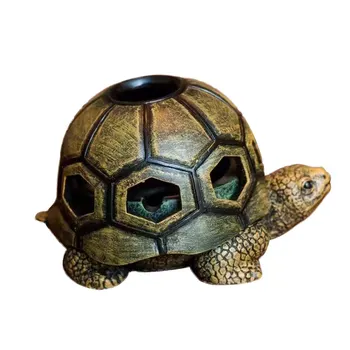 

Creative Resin Smoke Storage Box Turtle Shape Ashtray Cigarette Organizer Case Home Office Car Decoration Crafts Gift For Smoker