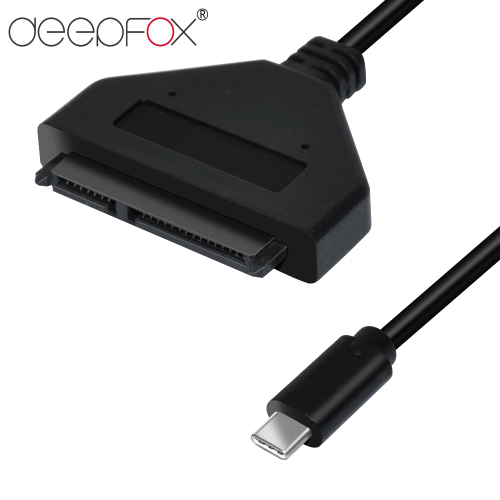 

DeepFox Type C USB 3.1 To SATA 3 CD/DVD-ROM Drive Cable Hard Disk Driver Adapter Cable For Macbook Xiaomi