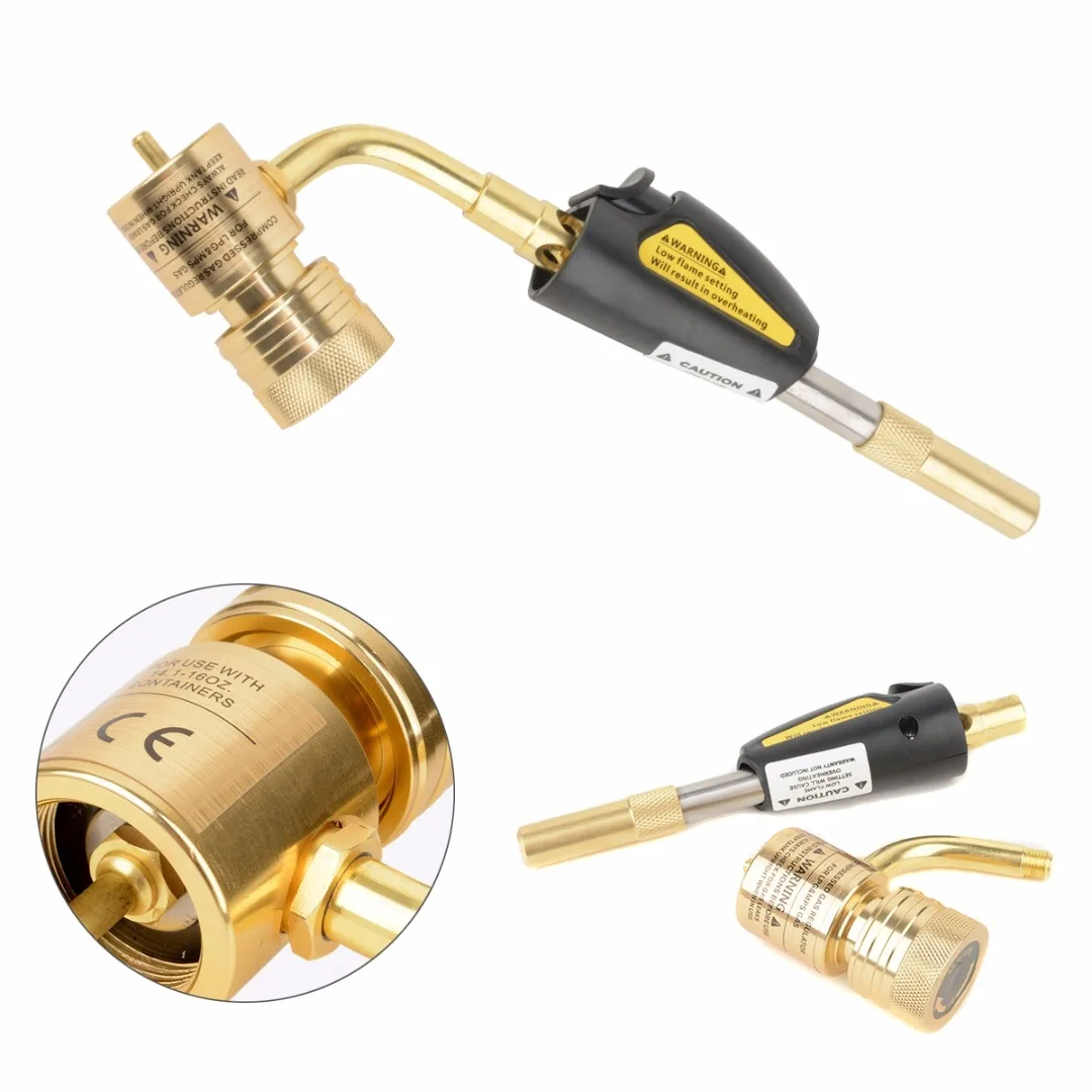 OSSIEAO Gas Self Ignition Turbo Torch Propane Brazing Soldering Welding Plumbing Gold