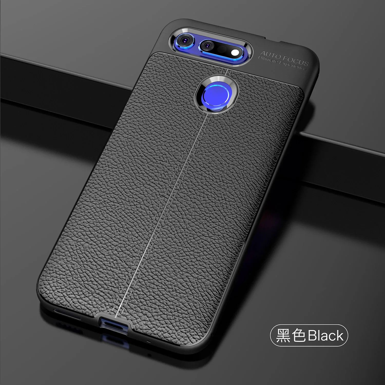 

Soft TPU Case Huawei Honor View 20 Case Leather Texture Silicone Phone Cover For Huawei Honor View 20 Coque Honor V20 Wolfsay