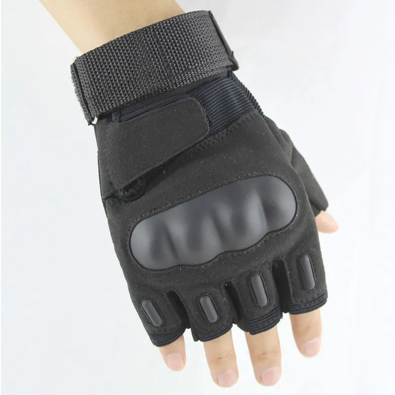 

New Blackhawk Hell Tactical Army Outdoor Airsoft Bicycle Paintball Assault Hard Knuckle Half Fingerless Gloves