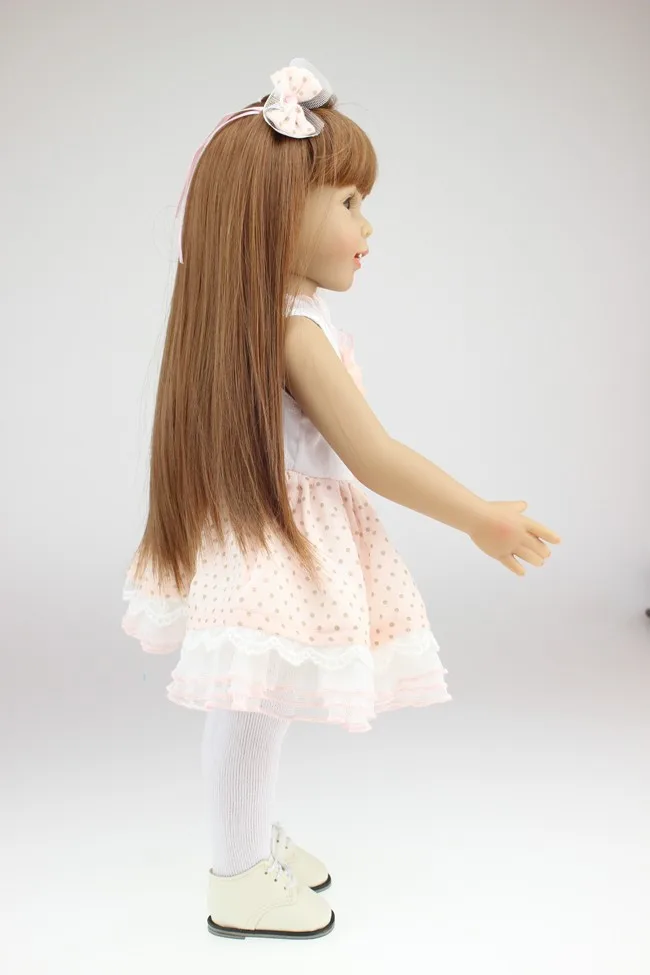 1" 45 см кукла-принцесса с платье обувь прямые волосы Reborn Baby Doll жизнь, как кукла детские игрушки для девочек подарок на день рождения