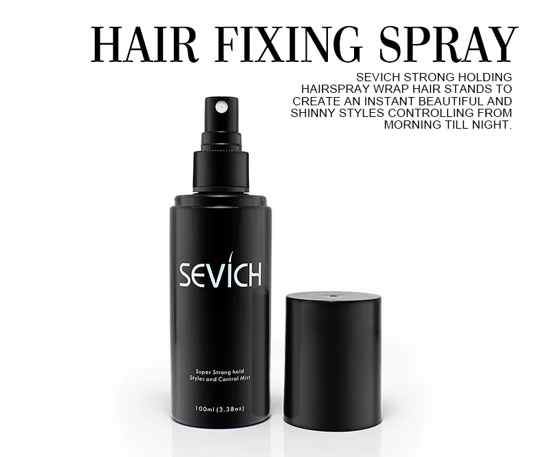 100 мл SEVICH Hair Fiber Styling Spray Hair Holding Spray утолщение мгновенно более полный вид волос для мужчин и женщин стиль волос