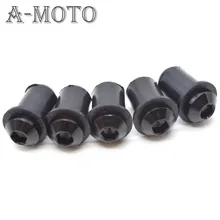 5mm 5pcs Universal motorcycle Windshield Spike Bolts Screw Nuts for KAWASAKI NINJA 650R/ER-6F/ER-6N VERSYS (650cc) VERSYS 1000