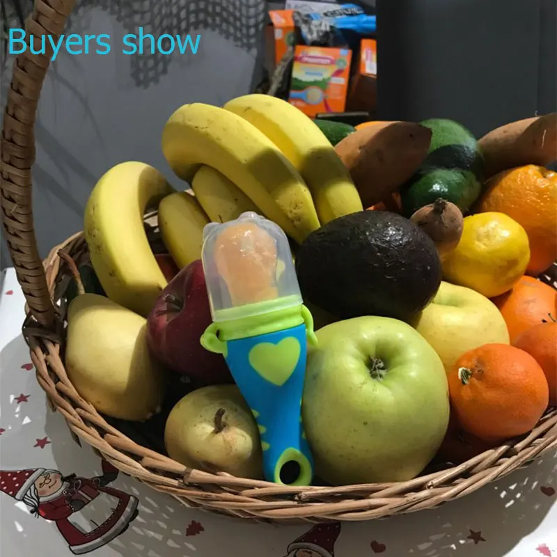 1Pcs Fresh Food Baby Pacifiers Heart-shaped Fruit Feeder Nipples Feeding Safe Baby Supplies Nipple Teat Pacifier Bottles Nibbler