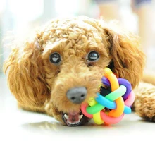 =Free shipping=Dog supplies Dog toys colorful bell ball saidsgroups director pet toy teddy toy ball