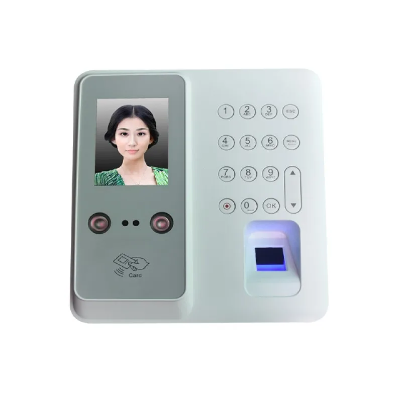 Face & Fingerprint Recognition Time Attendance Terminal with Art Facial Recognition Algorithm & Dual HD IR Camera in Dark Light_5