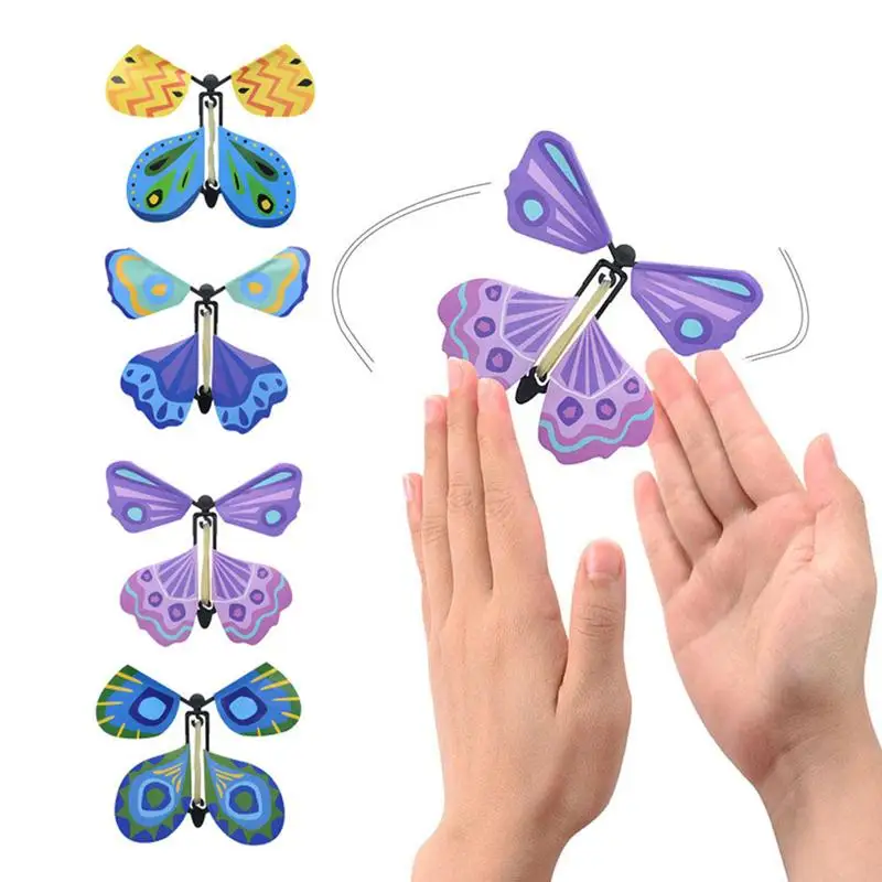 1pc Fly Butterfly Magic Toy Creative Novelty Magic Props Funny Gadgets